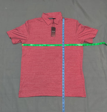 Travis Mathew Men Sport Red Polo T Shirt
