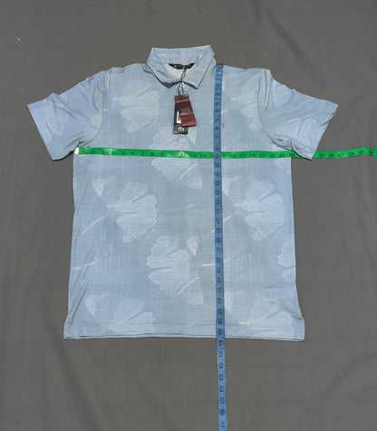 Travis Mathew Men Sport Blue Polo T Shirt