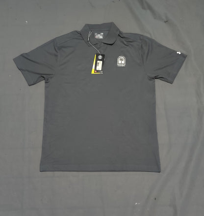 Under Armour Men Sport Gray Polo T Shirt