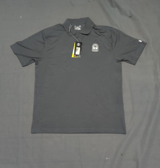 Under Armour Men Sport Gray Polo T Shirt