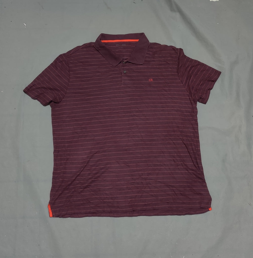 Calvin Klein Men Sport Maroon Polo T Shirt – Preloved Labels (view 2)