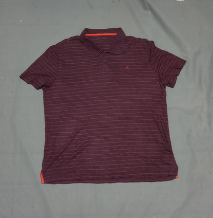 Calvin Klein Men Sport Maroon Polo T Shirt – Preloved Labels (view 2)