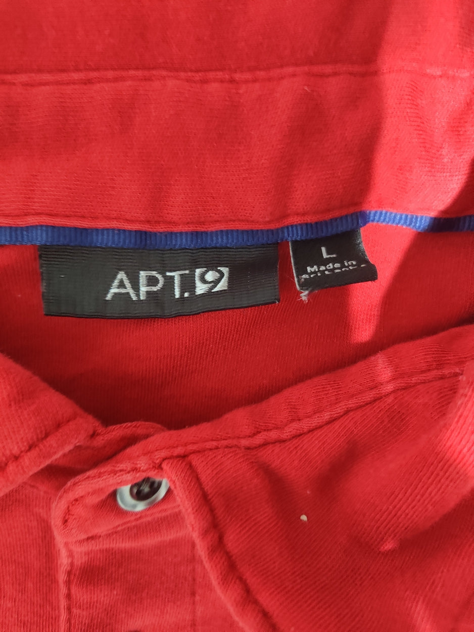 APT.9 Men Sport Red Polo T Shirt