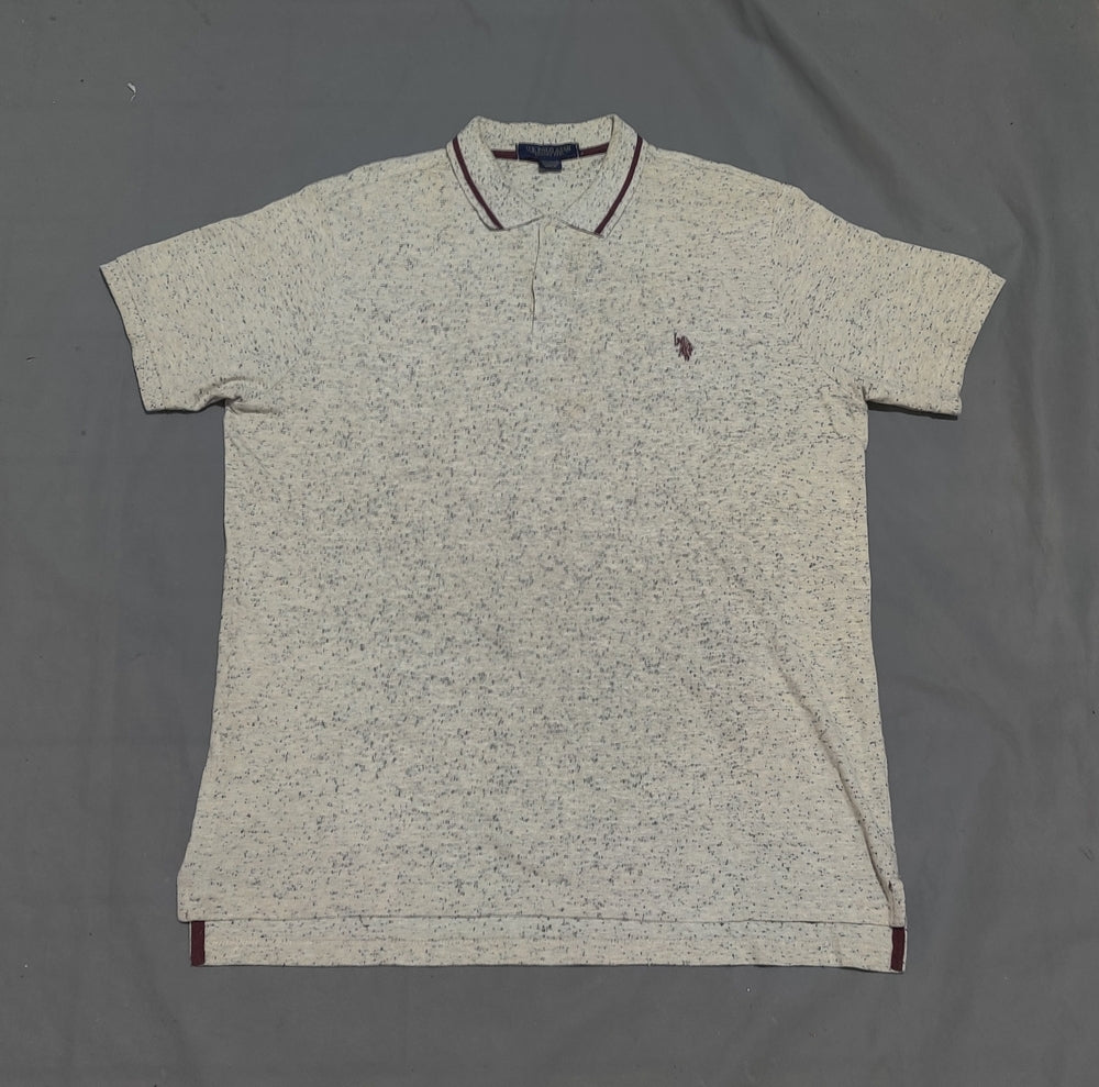 Polo U.S. Assn Men Sport Cream  Polo T Shirt – Preloved Labels (view 2)