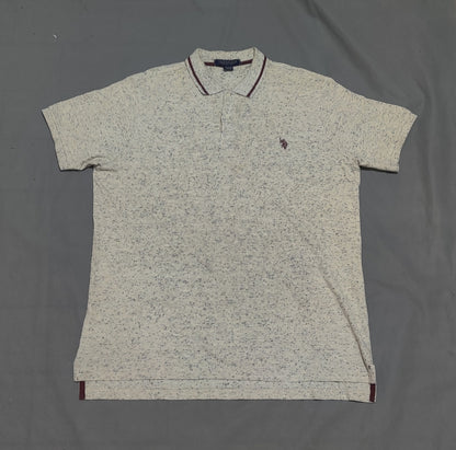 Polo U.S. Assn Men Sport Cream  Polo T Shirt – Preloved Labels (view 2)