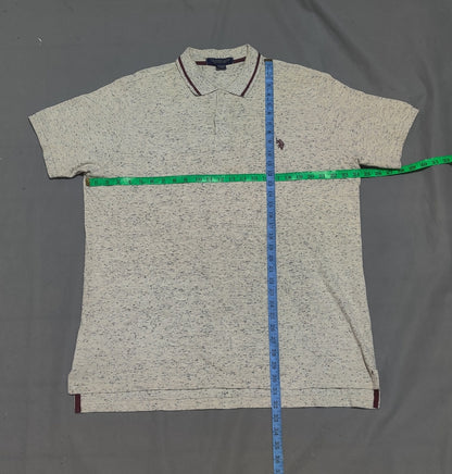Polo U.S. Assn Men Sport Cream  Polo T Shirt – Preloved Labels (view 4)