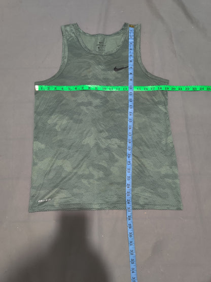 Nike Dri Fit Men Sport Gray Vest T Shirt