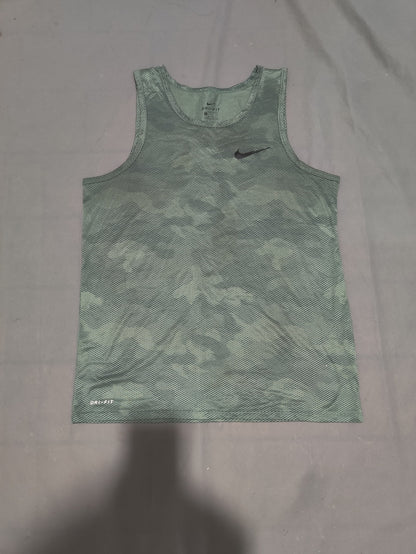 Nike Dri Fit Men Sport Gray Vest T Shirt