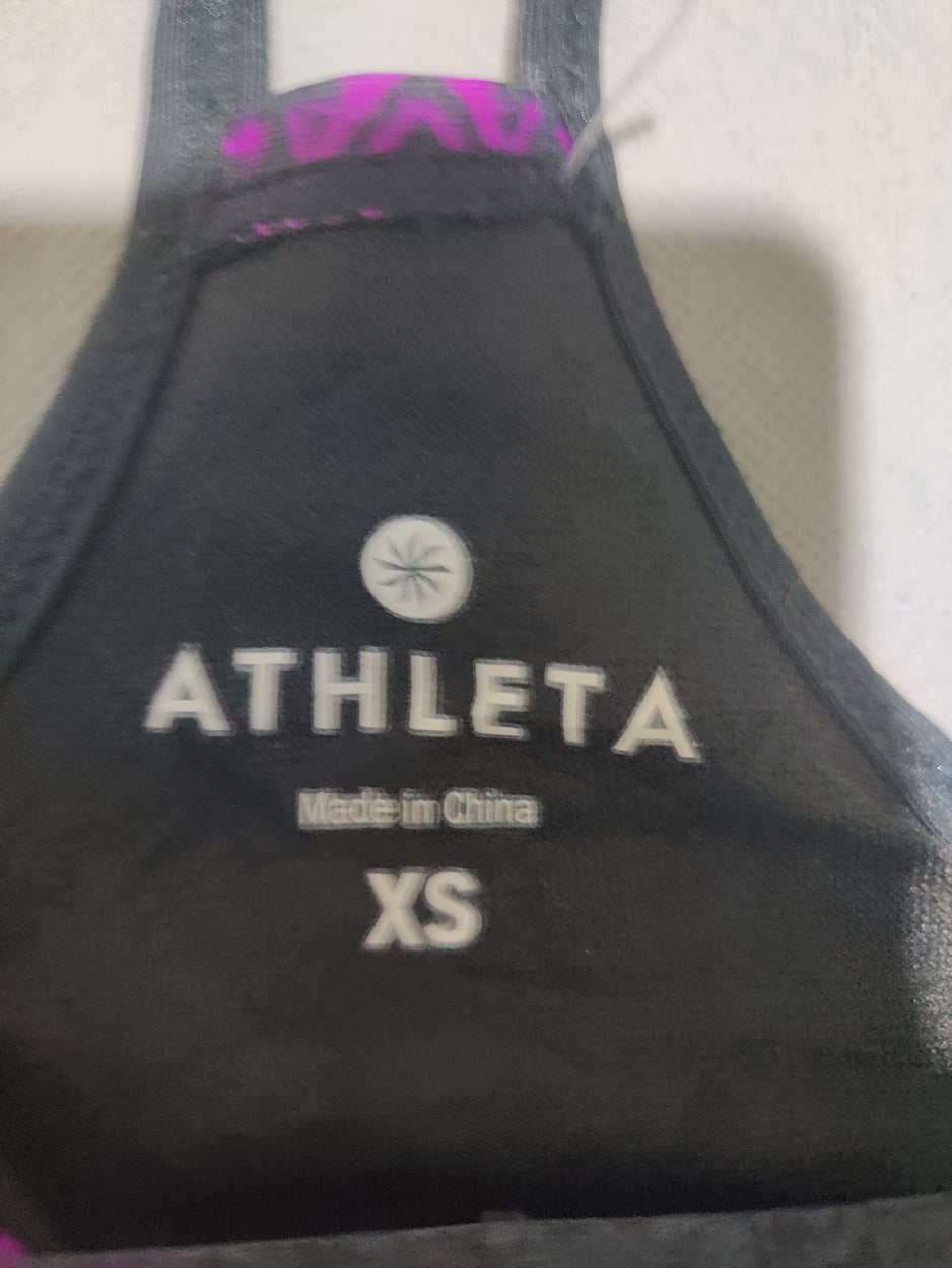 Athleta Women Gray Sport Top Bra