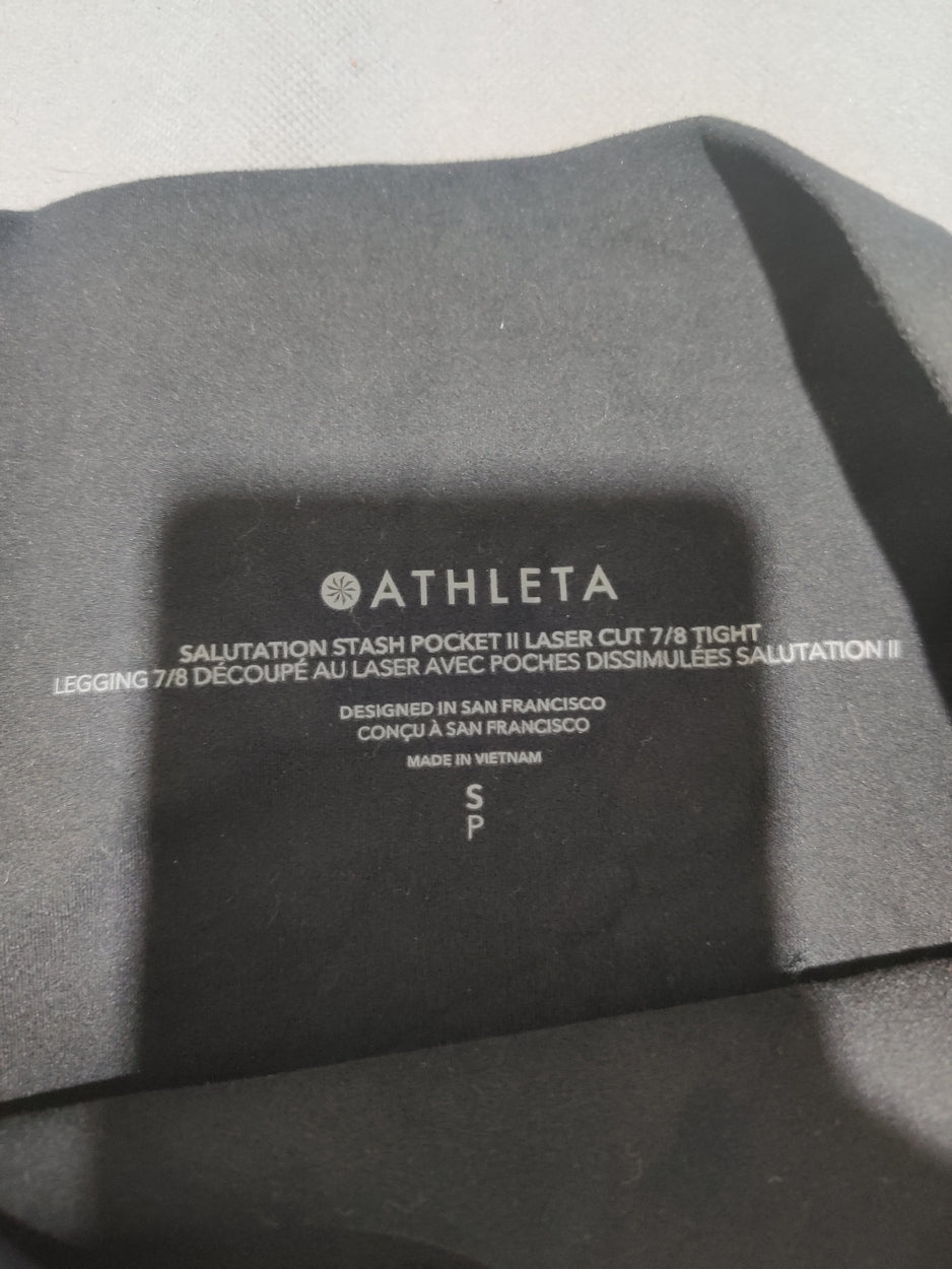Athleta Women Black Sport Tights