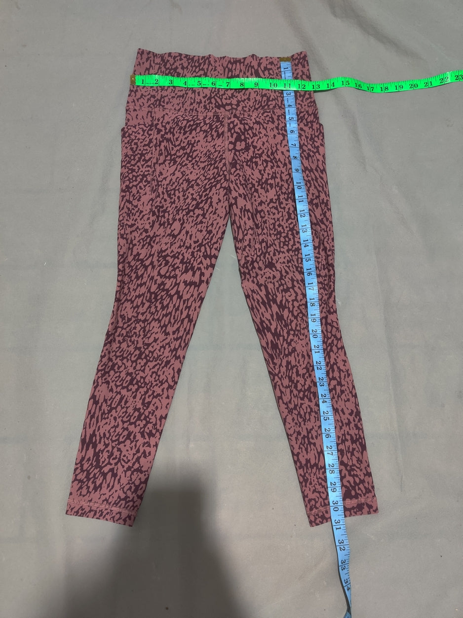 Athleta Women Maroon Sport Tights