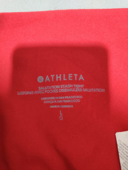 Athleta Women Red Sport Tights