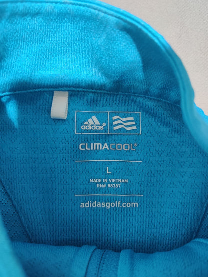 Adidas Women Sport Blue Polo T Shirt