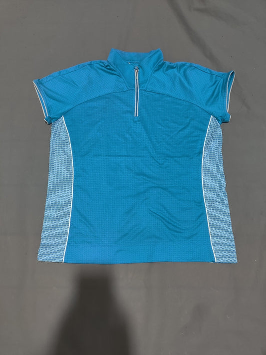 Adidas Women Sport Blue Polo T Shirt