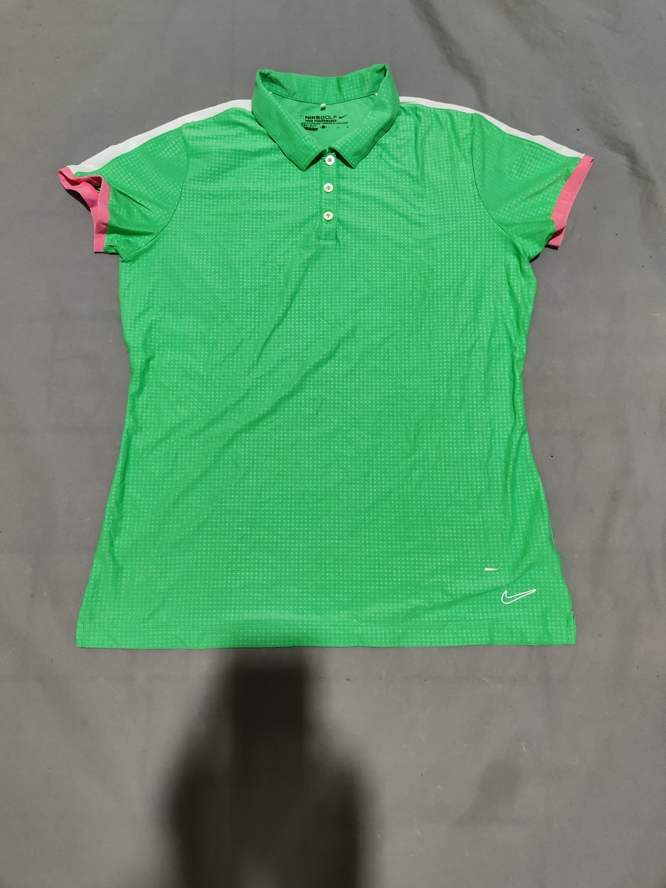 Nike Women Sport Green Polo T Shirt