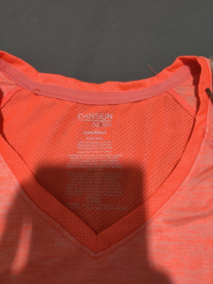 Danskin Women Sport Orange T Shirt