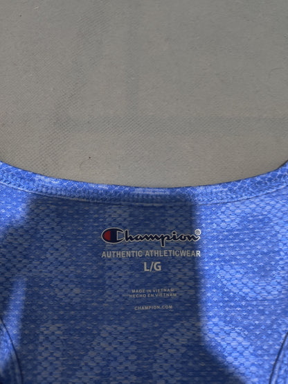Champion Women Sport Blue Vest T Shirt
