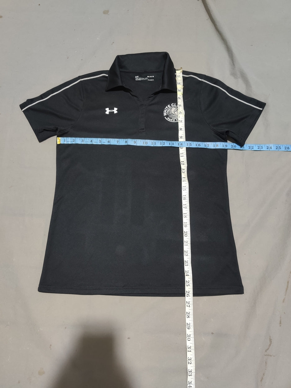 Under Armour Women Sport Black Polo T Shirt