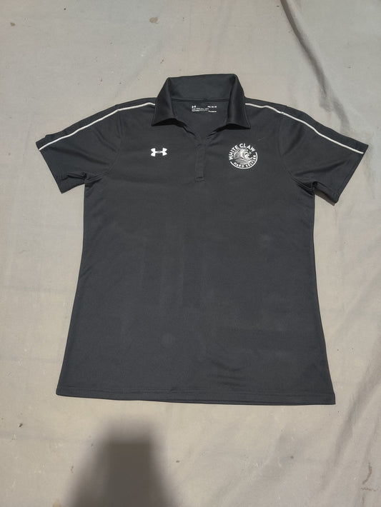Under Armour Women Sport Black Polo T Shirt