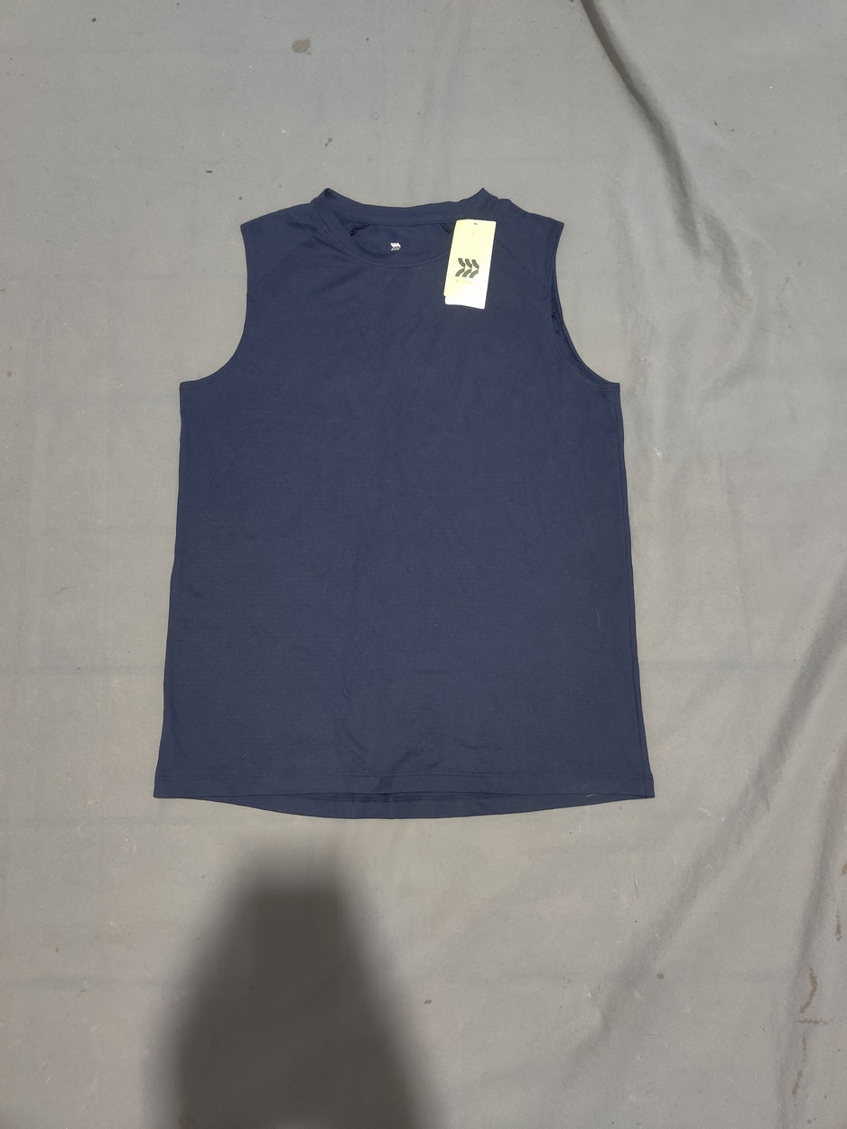 All In Motion Women Sport Blue Vest T Shirt