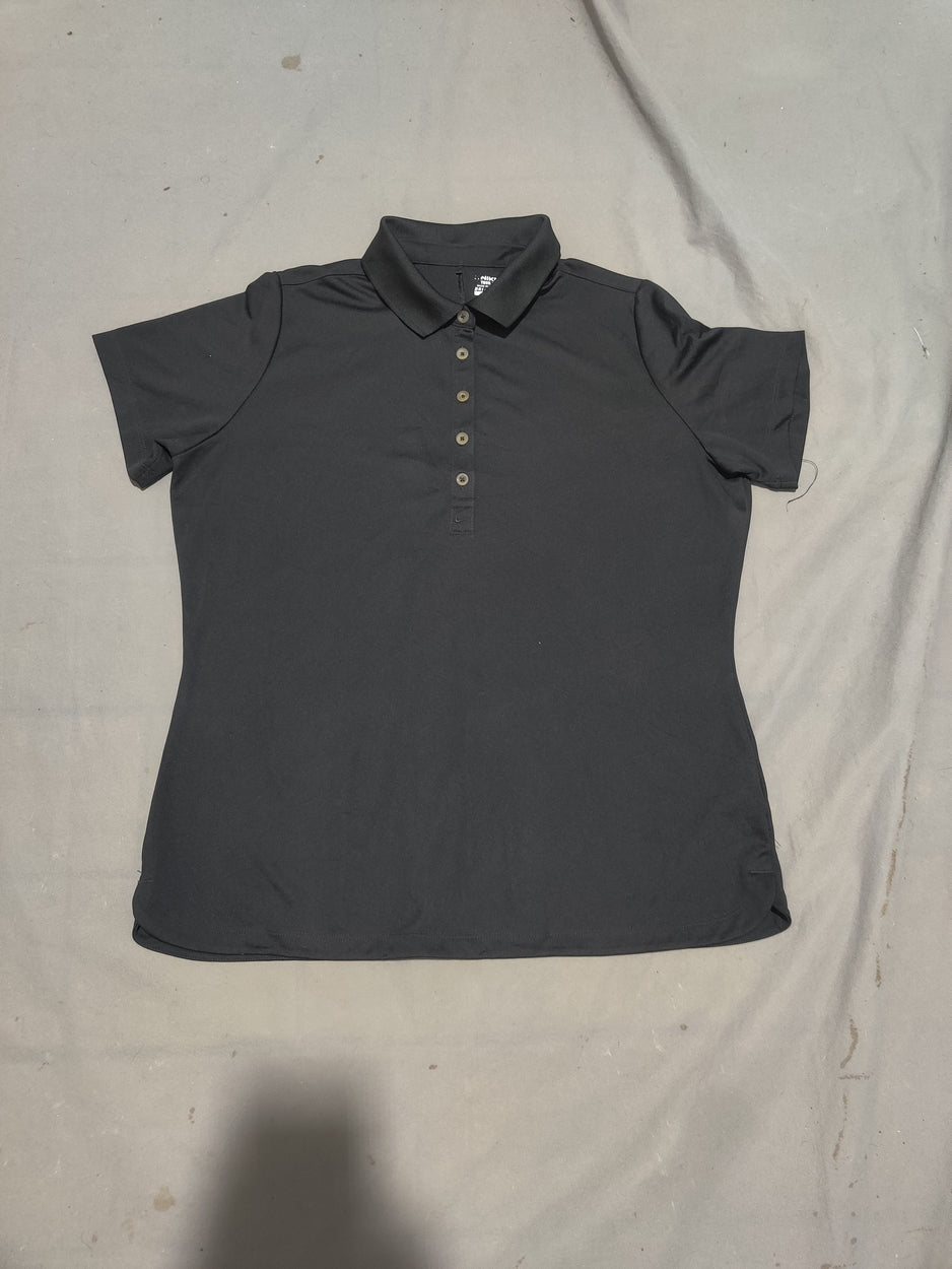 Nike Women Sport Black Polo T Shirt