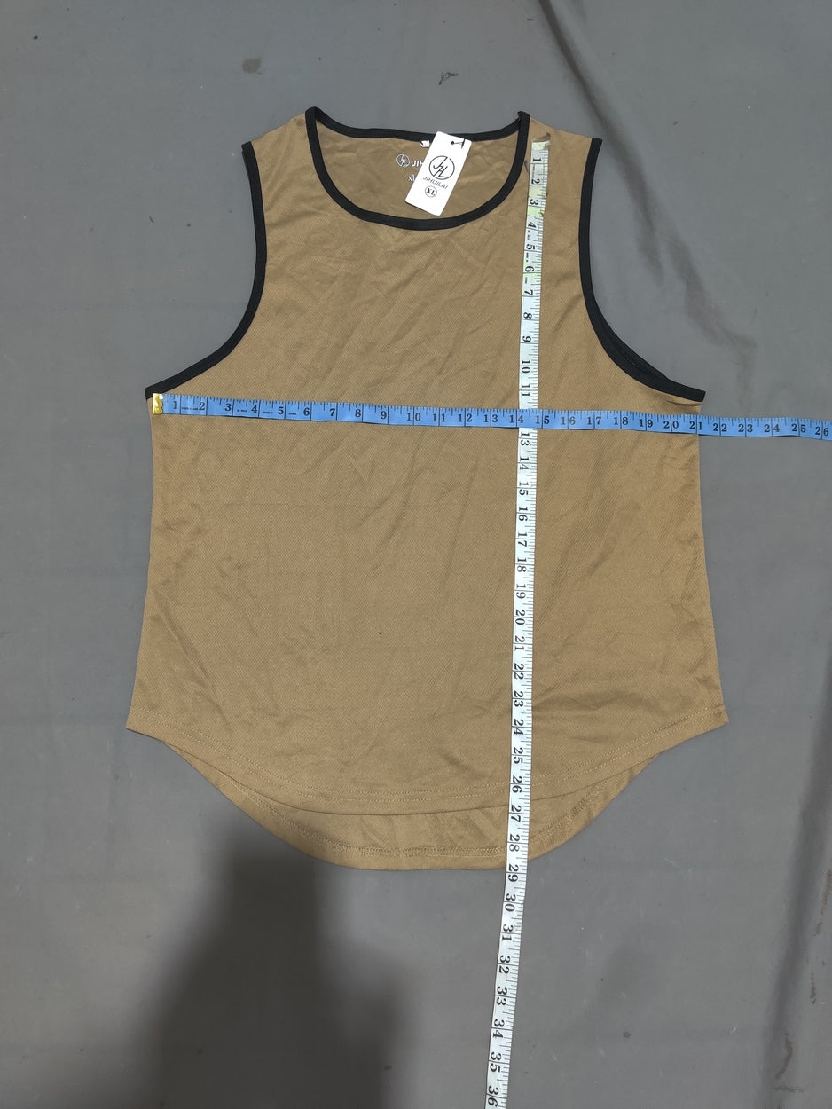 Jihuilai Women Sport Cream Vest T Shirt