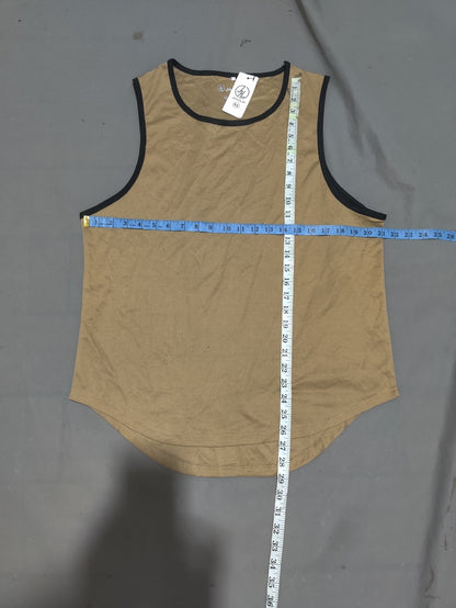 Jihuilai Women Sport Cream Vest T Shirt
