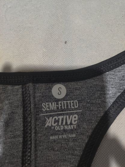 Old Navy Women Sport Gray Vest T Shirt
