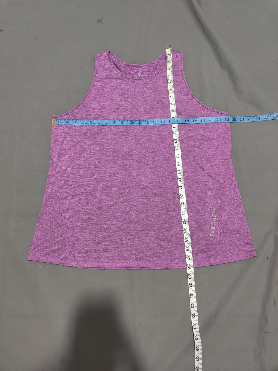 Skechers Women Sport Purple Vest T Shirt