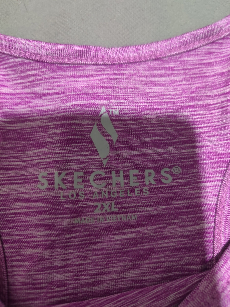Skechers Women Sport Purple Vest T Shirt
