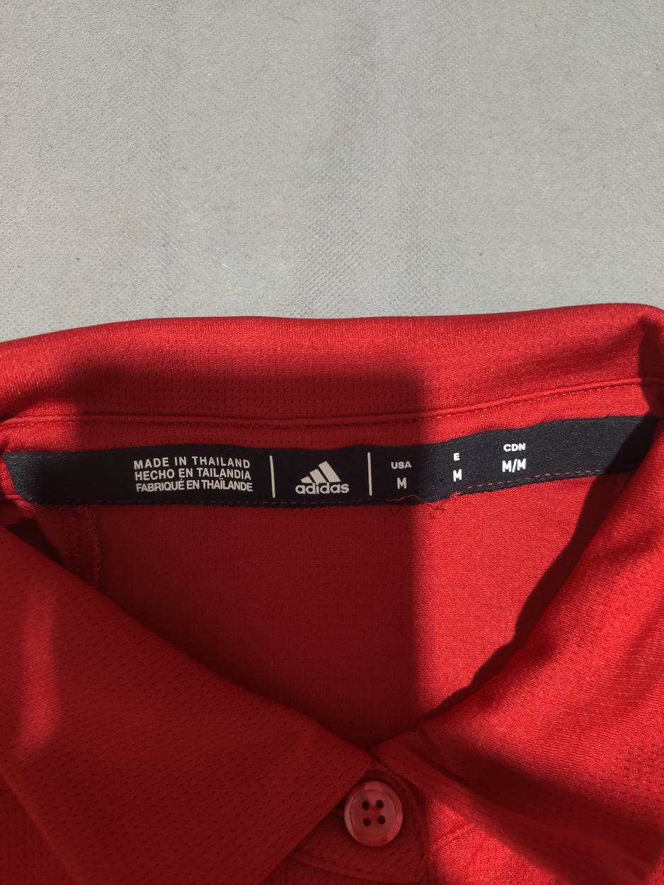 Adidas Women Sport Red Polo T Shirt
