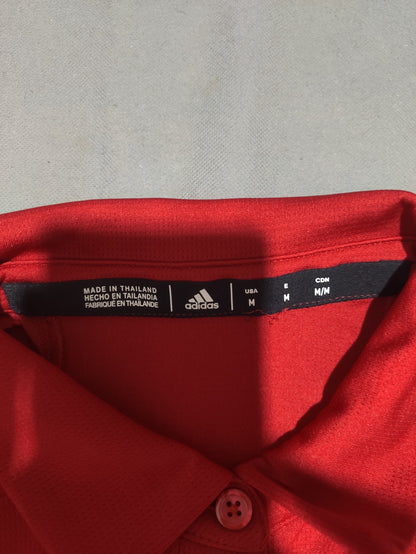 Adidas Women Sport Red Polo T Shirt