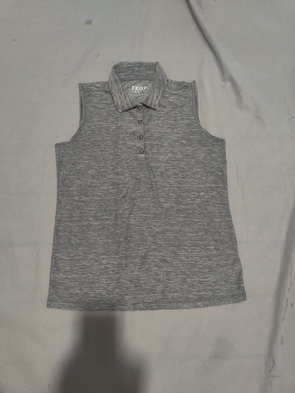 Izod Women Sport Gray Vest T Shirt