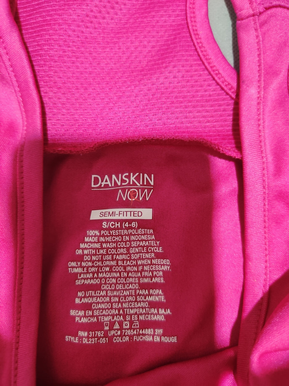 Danskin Women Sport Pink Vest T Shirt