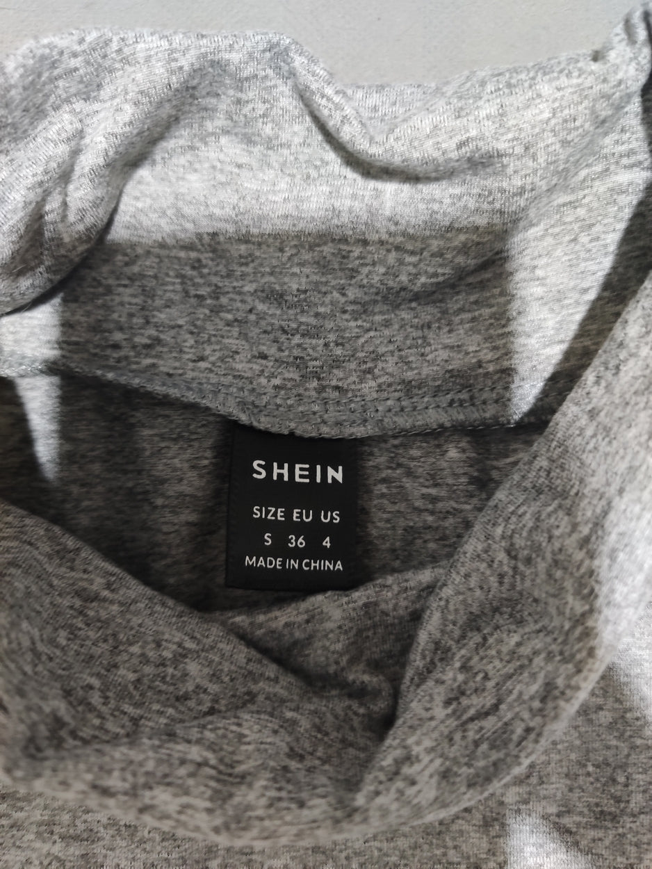 SHEIN Women Sport Gray T Shirt