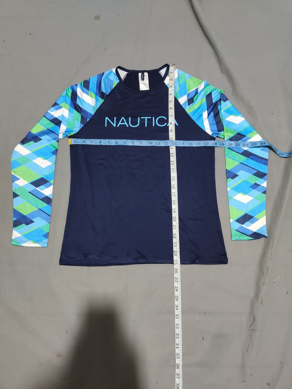 Nautica Women Sport Blue T Shirt