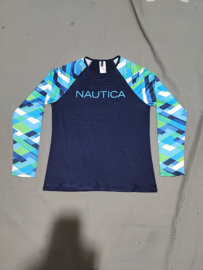 Nautica Women Sport Blue T Shirt