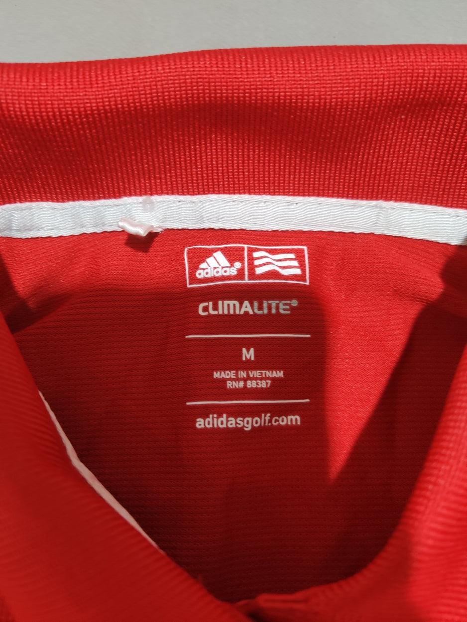 Adidas Women Sport Red Polo T Shirt