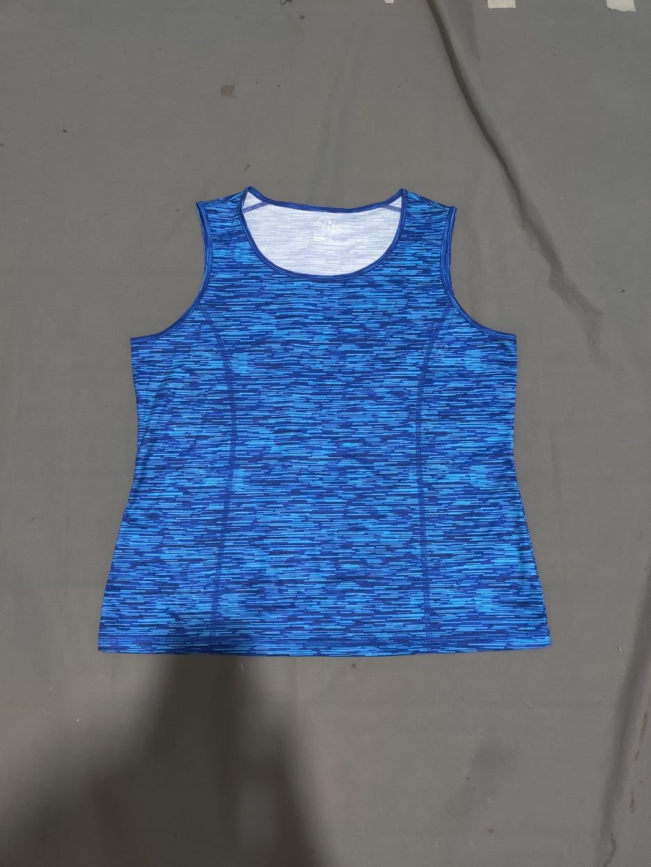 Made for life  Women Sport Blue Vest T Shirt – Preloved Labels (view 2)