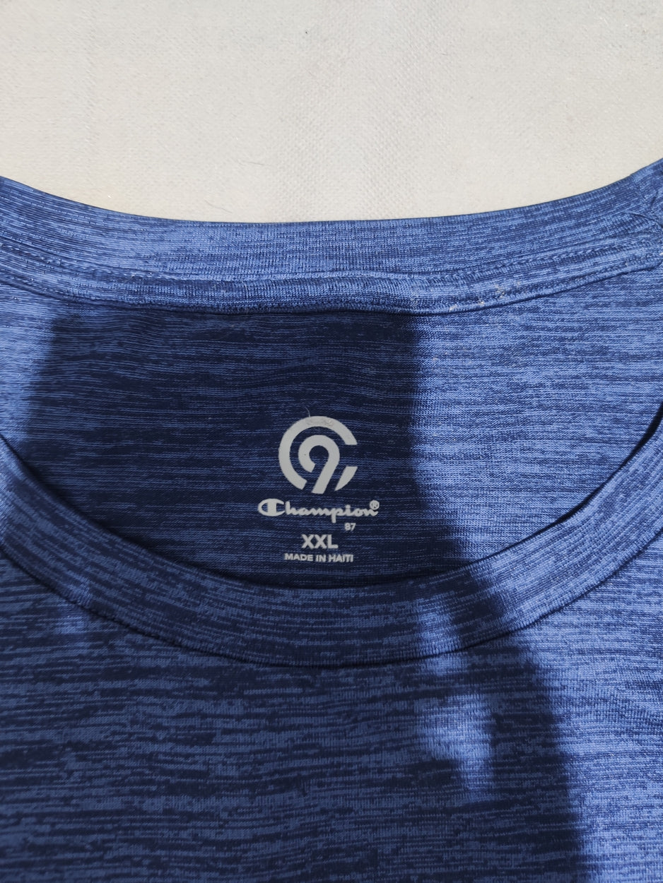 Champion Women Sport Blue Vest T Shirt