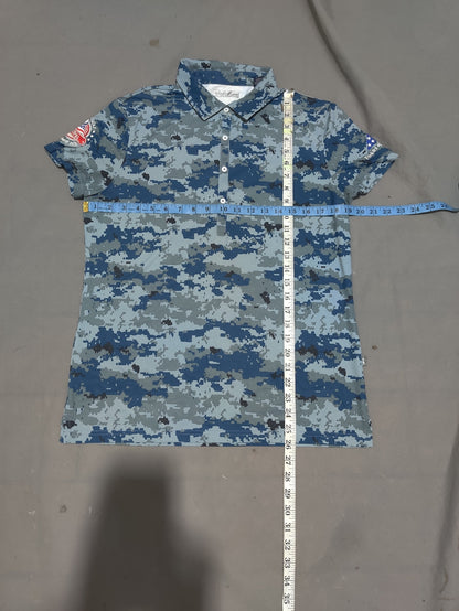 Folds of Honor Women Sport Camouflage Polo T Shirt