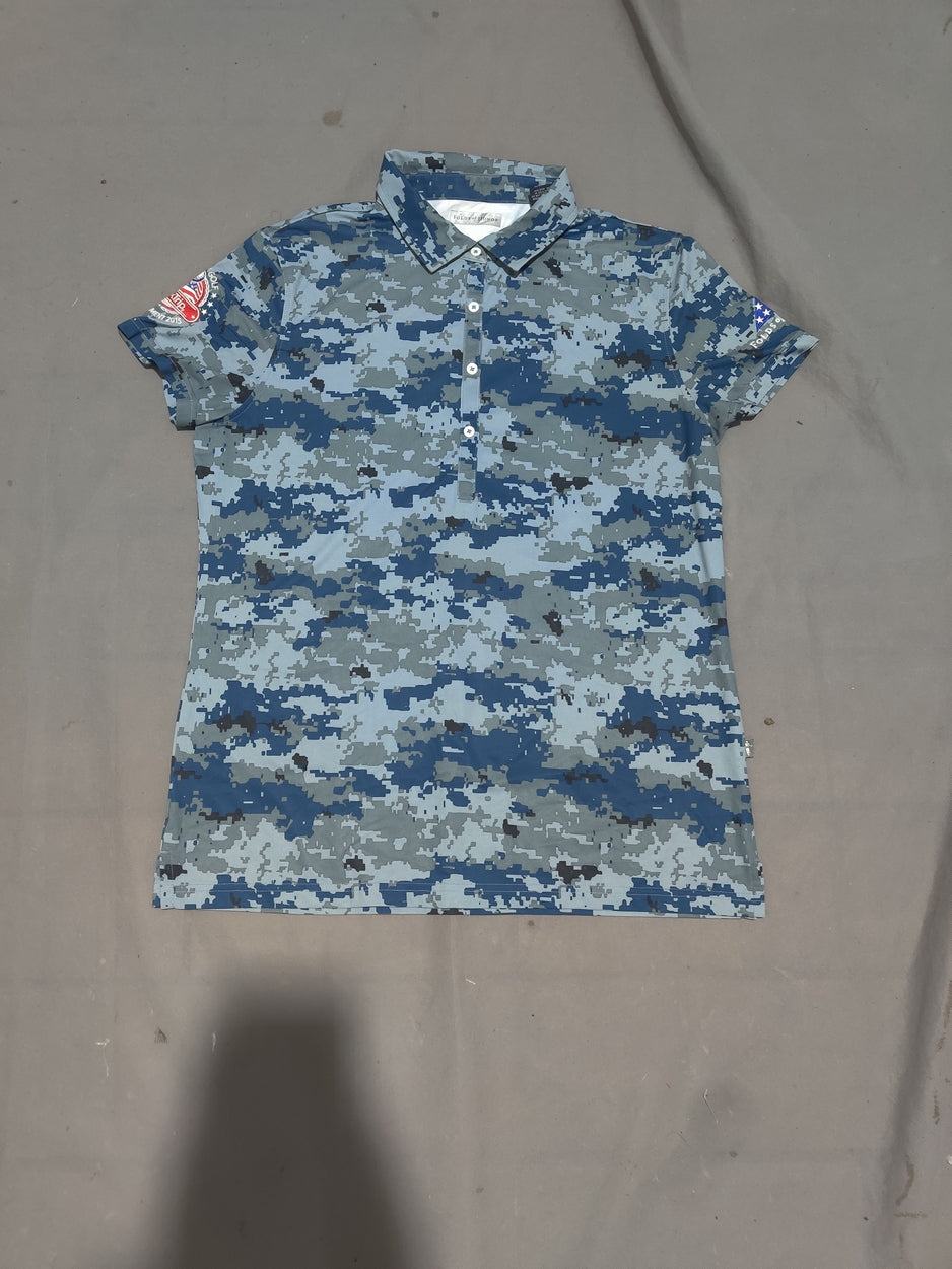 Folds of Honor Women Sport Camouflage Polo T Shirt