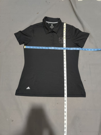 Adidas Women Sport Black Polo T Shirt