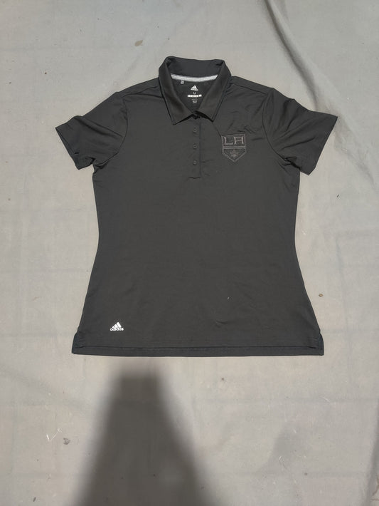 Adidas Women Sport Black Polo T Shirt
