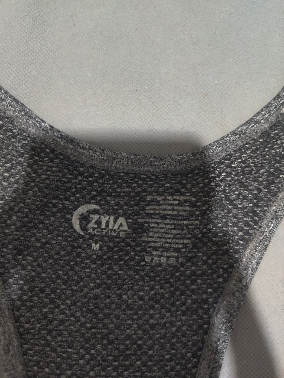 Zyia Women Sport Gray Vest T Shirt