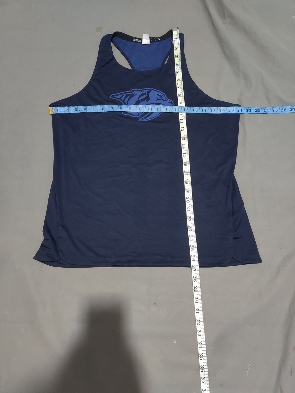 Adidas Women Sport Blue Vest T Shirt