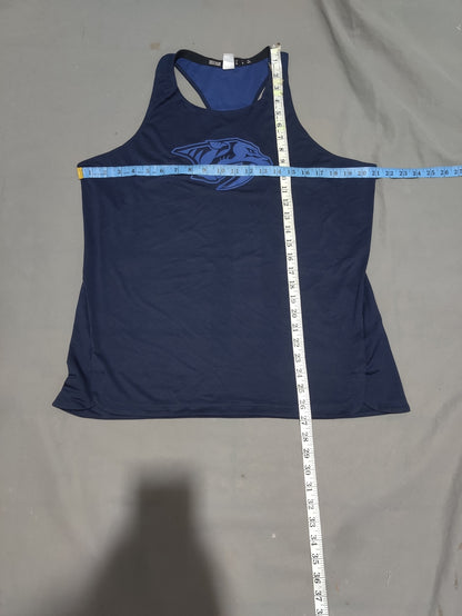 Adidas Women Sport Blue Vest T Shirt
