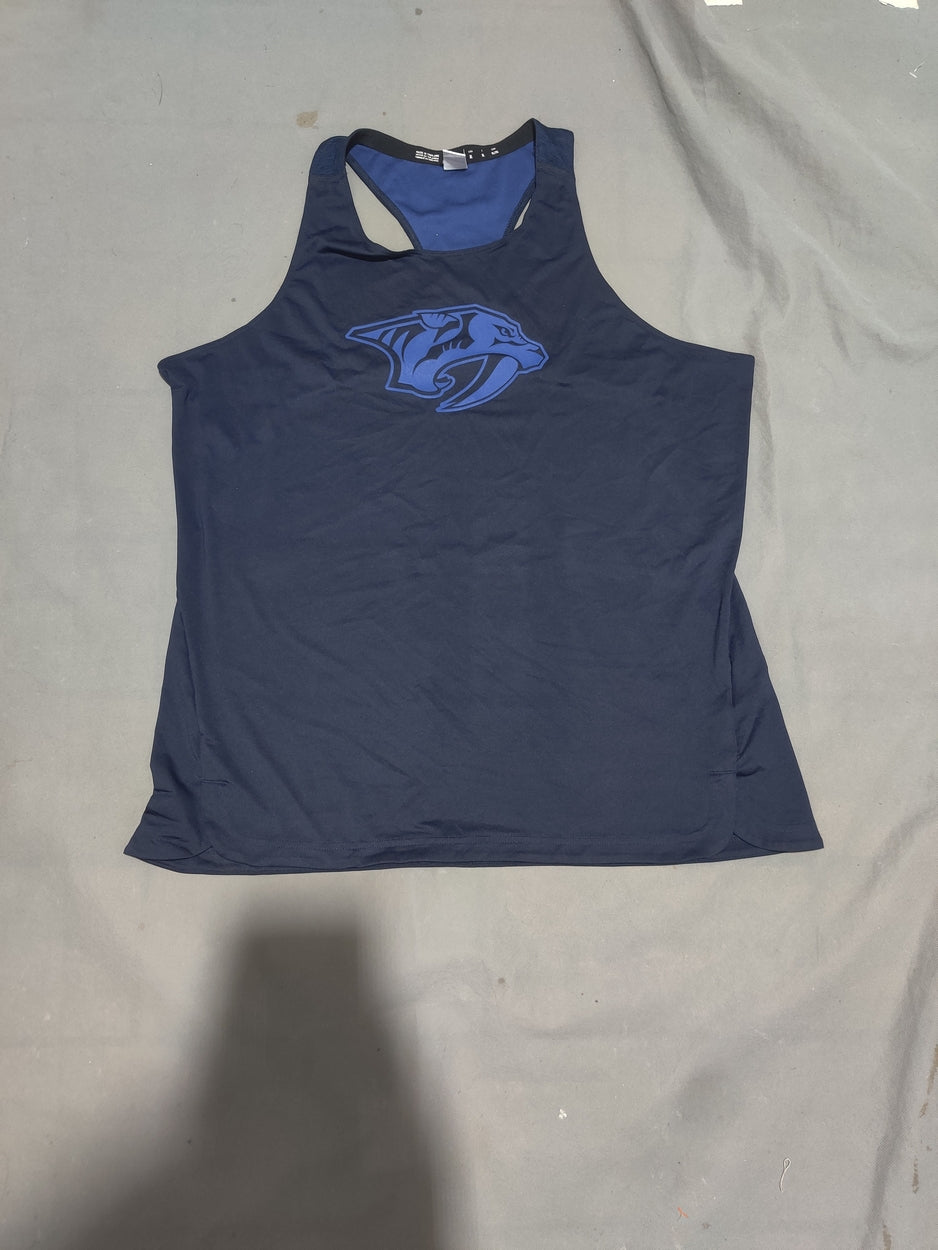 Adidas Women Sport Blue Vest T Shirt