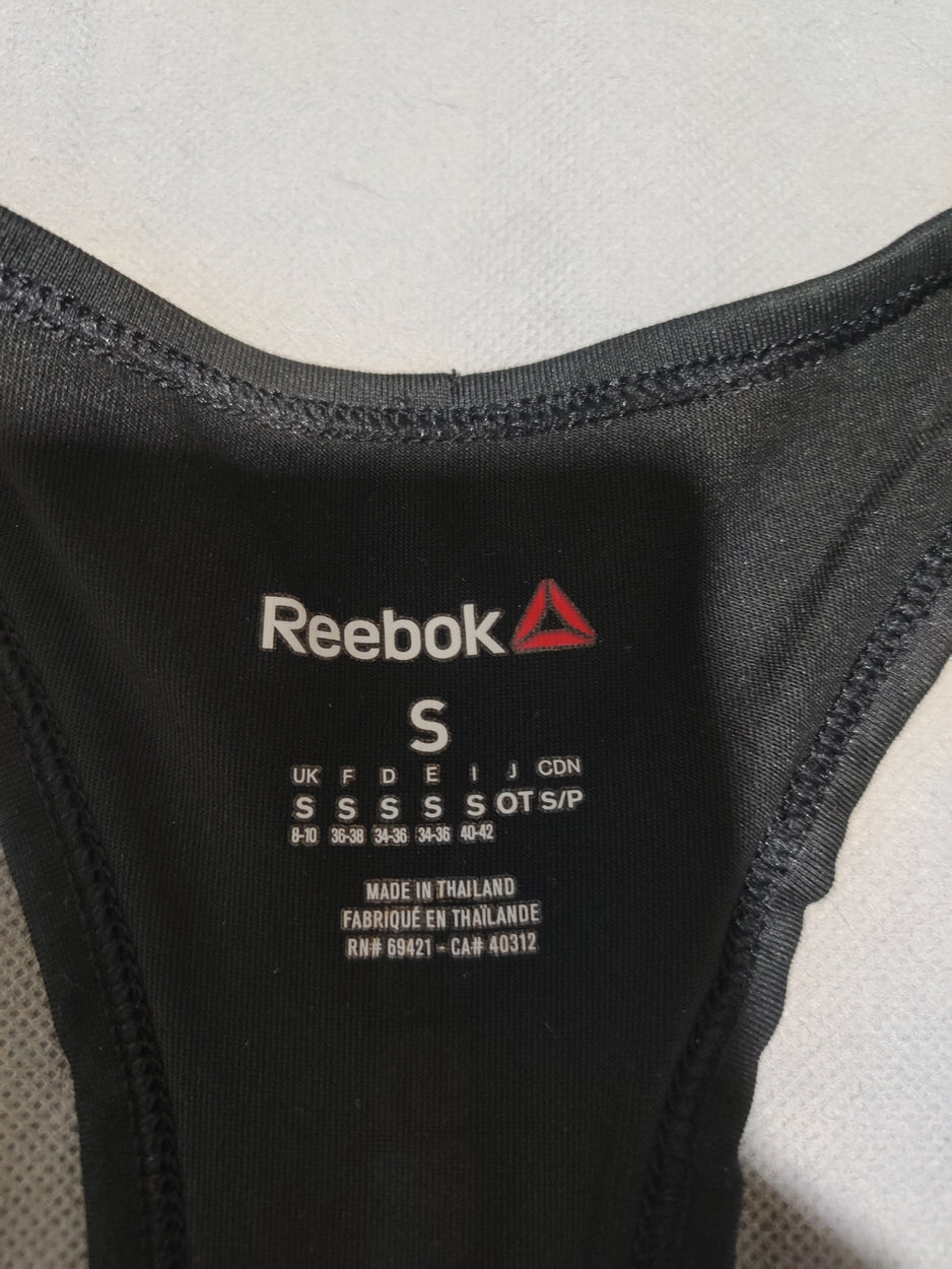Reebok Women Sport Black Vest T Shirt