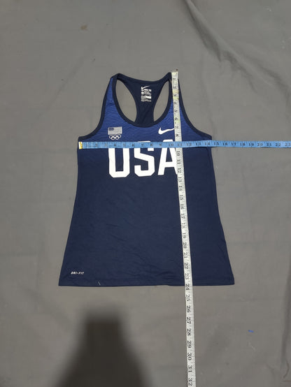 Nike Women Sport Blue Vest T Shirt